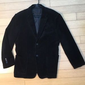 ANDREW FEZZA WIDE WALE INDIGO CORDUROY JACKET XL SINGLE BREASTED PREOWNED NEW